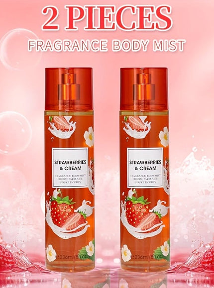 KissICON KissIcon 8oz Body Mist Duo Strawberry Cupcake -