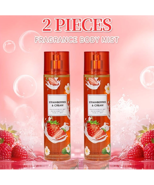 KissICON KissIcon 8oz Body Mist Duo Strawberry Cupcake -