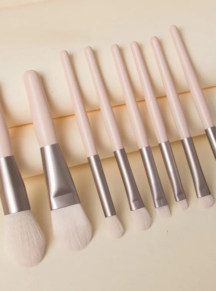 KissICON KissIcon 8pc Macaron Makeup Brushes Set - Soft