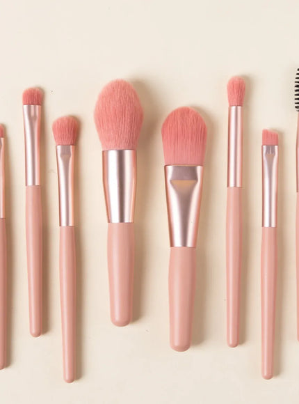 KissICON KissIcon 8pc Macaron Makeup Brushes Set - Soft