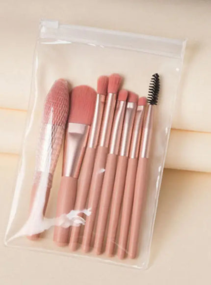 KissICON KissIcon 8pc Macaron Makeup Brushes Set - Soft