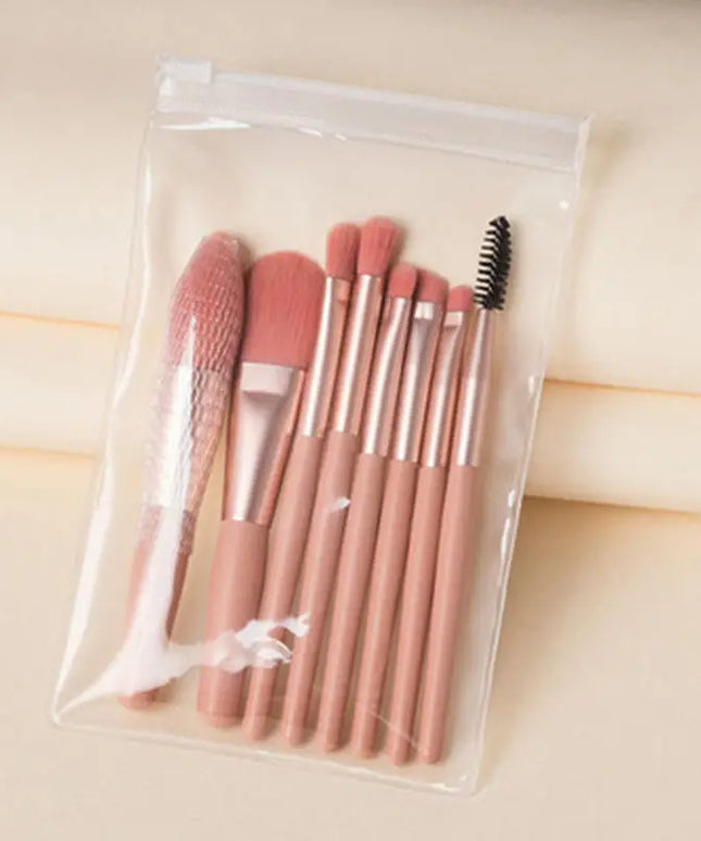 KissICON KissIcon 8pc Macaron Makeup Brushes Set - Soft