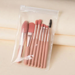 KissICON KissIcon 8pc Macaron Makeup Brushes Set - Soft