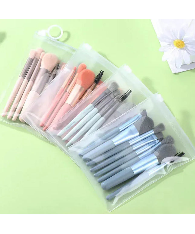 KissICON KissIcon 8pc Macaron Makeup Brushes Set - Soft