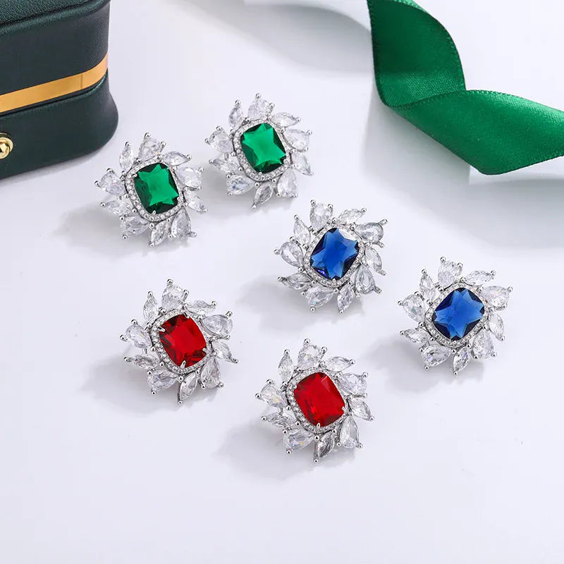KissICON KissIcon 925 Silver Plated Earrings Women - Shiny Zircon