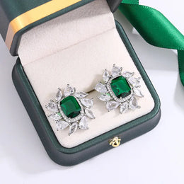KissICON KissIcon 925 Silver Plated Earrings Women - Shiny Zircon