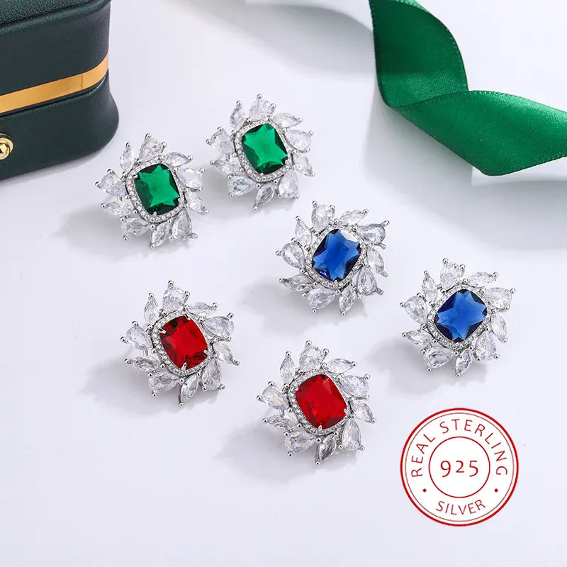 KissICON KissIcon 925 Silver Plated Earrings Women - Shiny Zircon