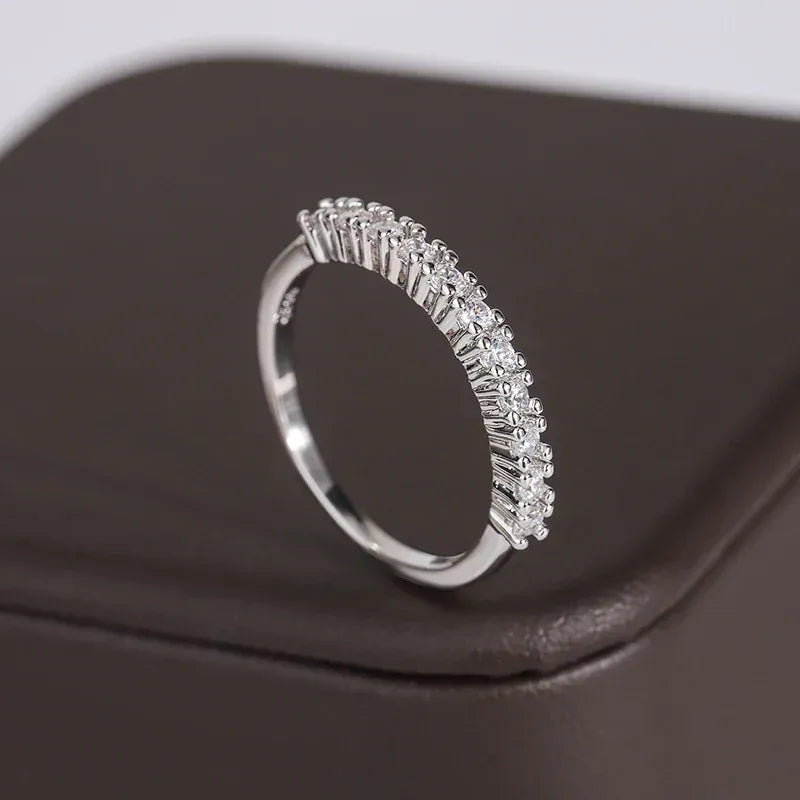 KissICON KissIcon 925 Silver Plated Ring - Shiny AAAA Zircon