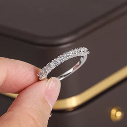 KissICON KissIcon 925 Silver Plated Ring - Shiny AAAA Zircon