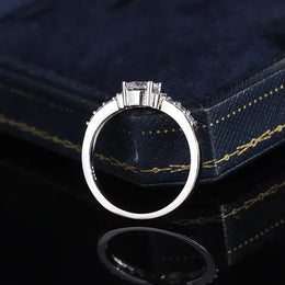 KissICON KissIcon 925 Silver Plated Zircon Ring - Classic Shine