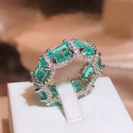 KissICON KissIcon 925 Silver Plated Zircon Ring - Party Ready