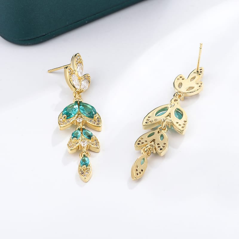 KissICON KissIcon 925 Silver Zircon Earrings - Elegant Long Tassels