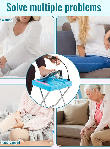 KissICON KissIcon ABS Pedicure Stool With LED Magnifier And