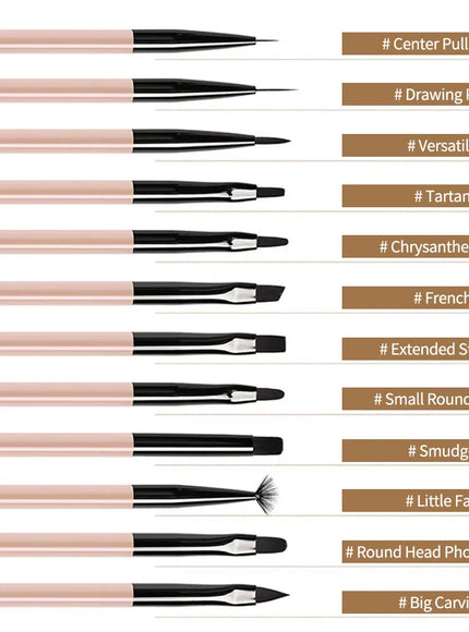 KissICON KissIcon Acrylic Nail Art Brush Set - Professional