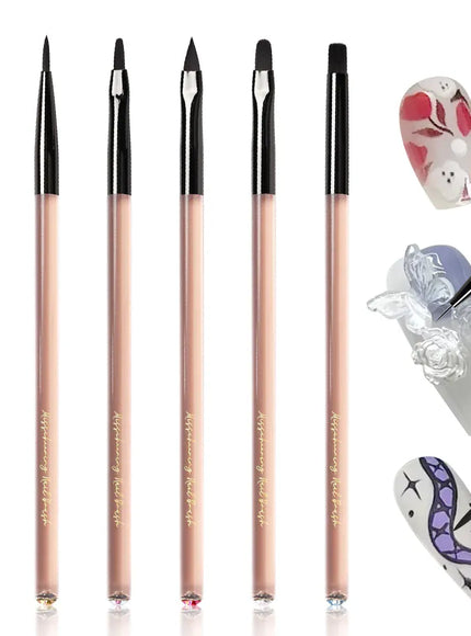 KissICON KissIcon Acrylic Nail Art Brush Set - Professional