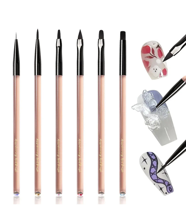KissICON KissIcon Acrylic Nail Art Brush Set - Professional