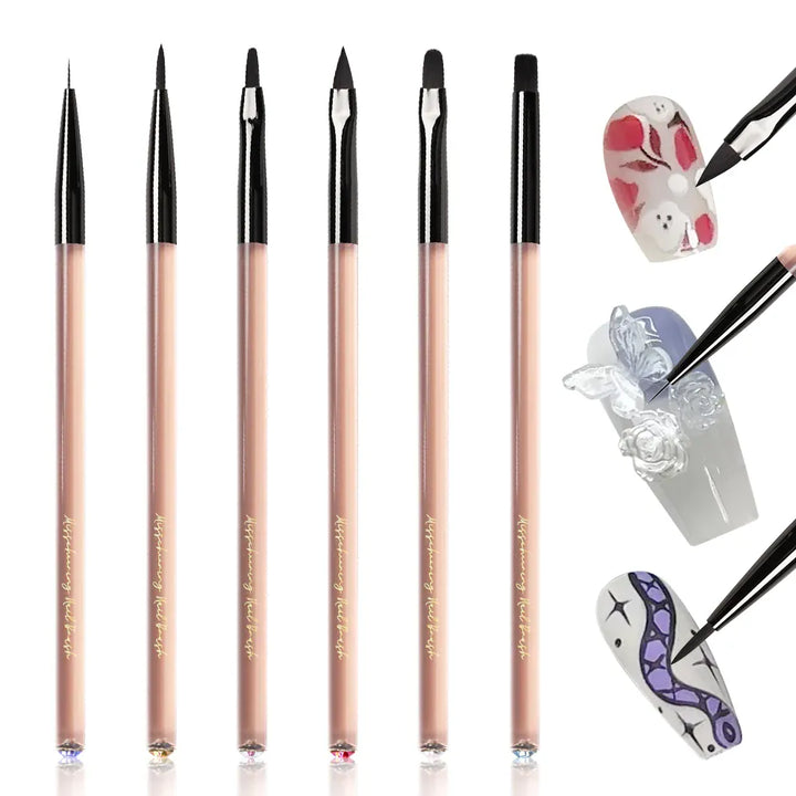 KissIcon Acrylic Nail Art Brush Set - Professional