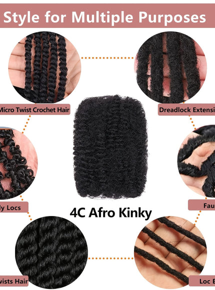 KissICON KissIcon Afro Kinky Curly Braiding Hair 16In -