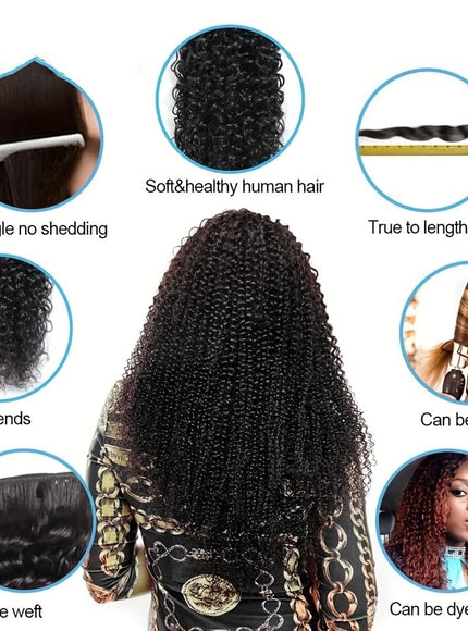 KissICON KissIcon Afro Kinky Curly Hair Bundles - Virgin