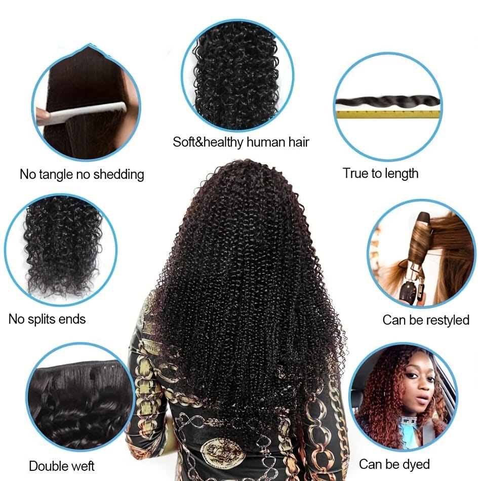 KissICON KissIcon Afro Kinky Curly Hair Bundles - Virgin
