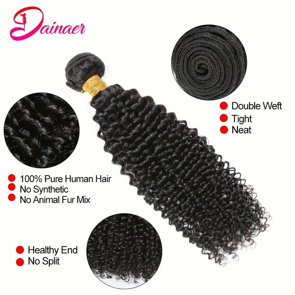KissICON KissIcon Afro Kinky Curly Hair Bundles - Virgin
