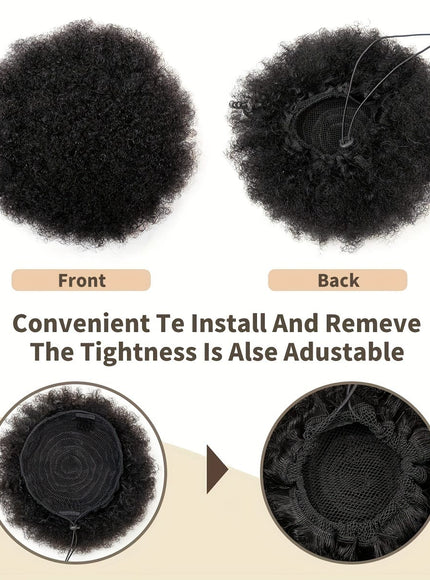 KissICON KissIcon Afro Puff Drawstring Ponytails - Natural Look