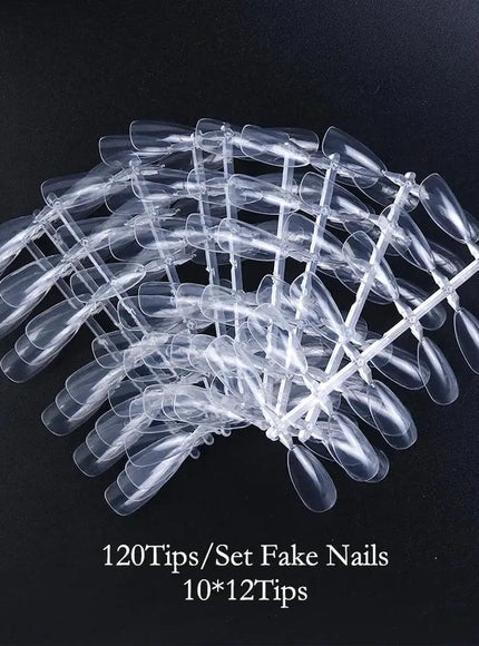 KissICON KissIcon Almond False Nails Set - Natural Transparent