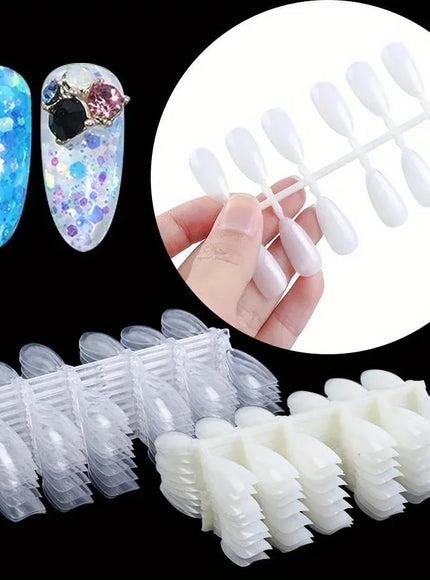 KissICON KissIcon Almond False Nails Set - Natural Transparent