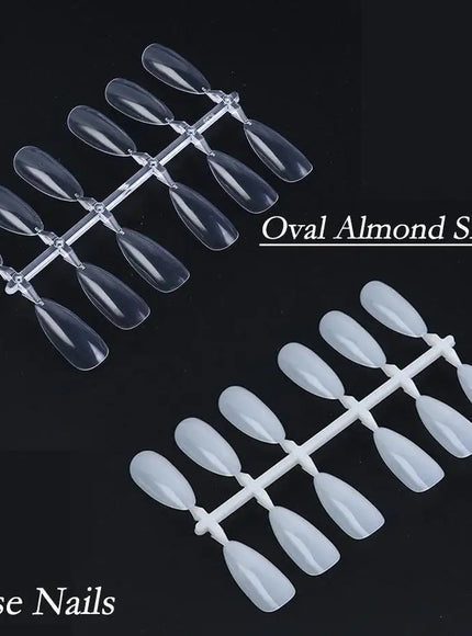 KissICON KissIcon Almond False Nails Set - Natural Transparent