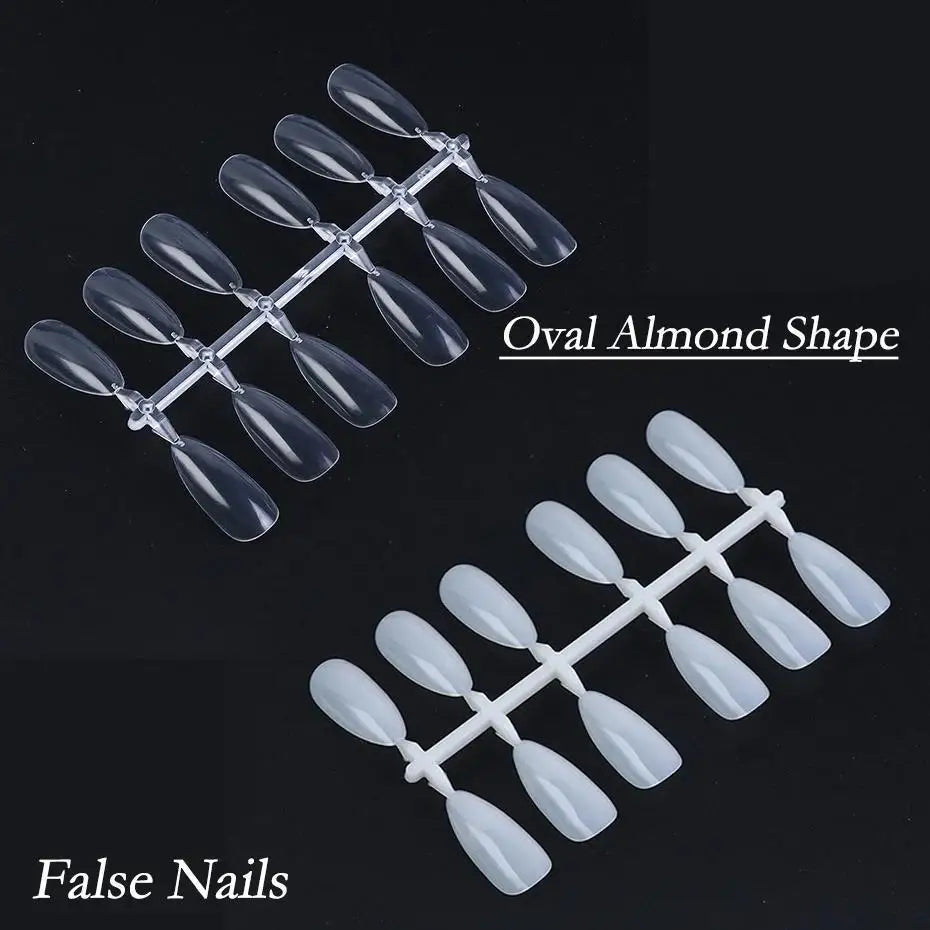 KissICON KissIcon Almond False Nails Set - Natural Transparent