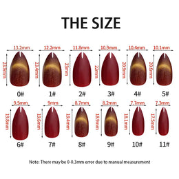 KissICON KissIcon Almond Press On Nails Cat Eye Design