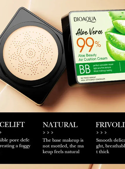 KissICON KissIcon Aloe Air Cushion CC Cream Moisturizing Brightening