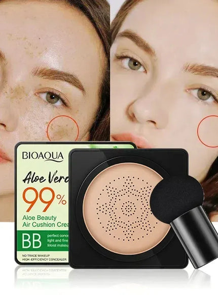 KissICON KissIcon Aloe Air Cushion CC Cream Moisturizing Brightening