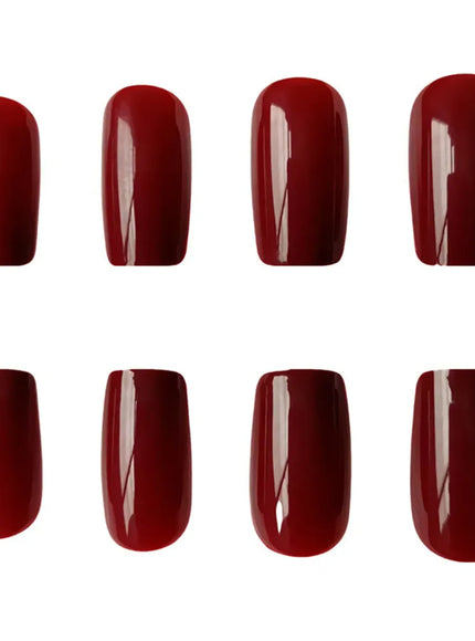 KissICON KissIcon Artificial Press On Nails Dark Brown Tips