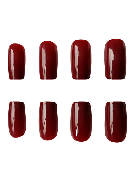 KissICON KissIcon Artificial Press On Nails Dark Brown Tips