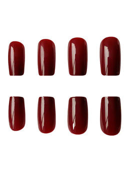 KissICON KissIcon Artificial Press On Nails Dark Brown Tips