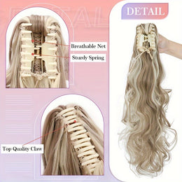 KissICON KissIcon Balayage Brown Ponytail Extension 18in Claw Clip