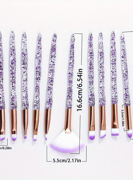 KissICON [KissIcon] Baopinger Makeup Brush Set - Soft Nylon