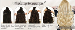 KissICON KissIcon BARSDAR Wavy Hair Extensions - 18in Thick