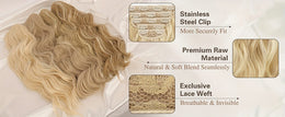 KissICON KissIcon BARSDAR Wavy Hair Extensions - 18in Thick