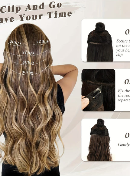 KissICON KissIcon BARSDAR Wavy Hair Extensions - 18in Thick
