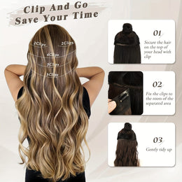 KissICON KissIcon BARSDAR Wavy Hair Extensions - 18in Thick