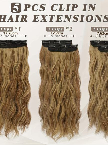 KissICON KissIcon BARSDAR Wavy Hair Extensions - 18in Thick