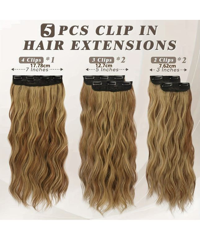 KissICON KissIcon BARSDAR Wavy Hair Extensions - 18in Thick