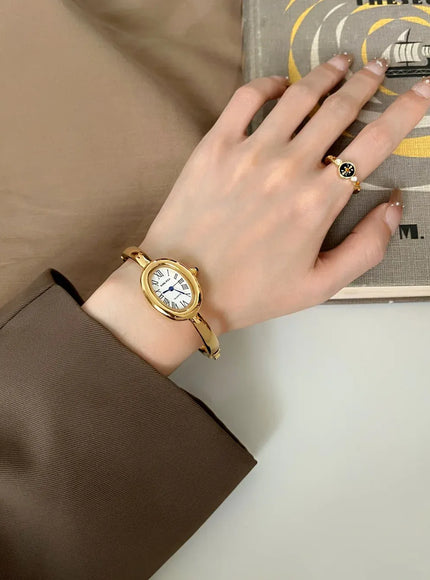 KissICON KissIcon Bathtub Watch Women Rose Gold Luxury Quartz