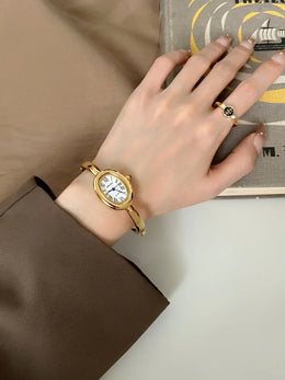 KissICON KissIcon Bathtub Watch Women Rose Gold Luxury Quartz