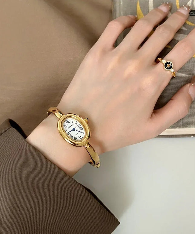 KissICON KissIcon Bathtub Watch Women Rose Gold Luxury Quartz