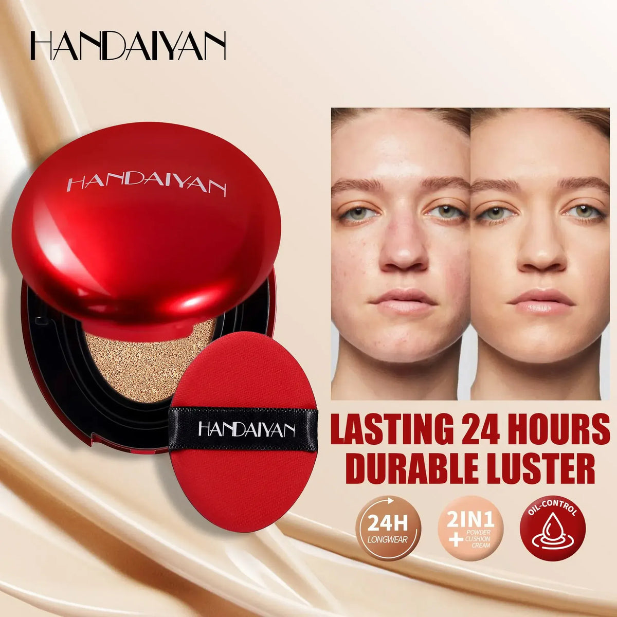 KissICON KissIcon BB Cream Air Cushion Foundation - Waterproof
