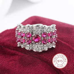 KissICON KissIcon Beautiful Pink Zircon 925 Ring - Elegant Jewelry
