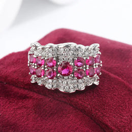 KissICON KissIcon Beautiful Pink Zircon 925 Ring - Elegant Jewelry